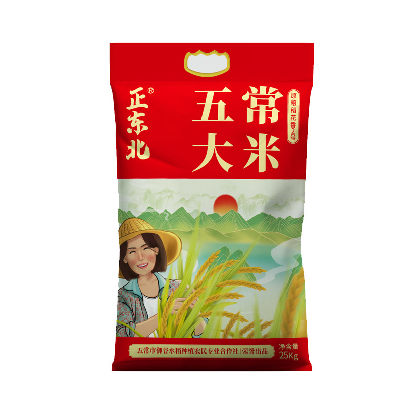 正东北 稻花香米 25kg 红色编织袋 